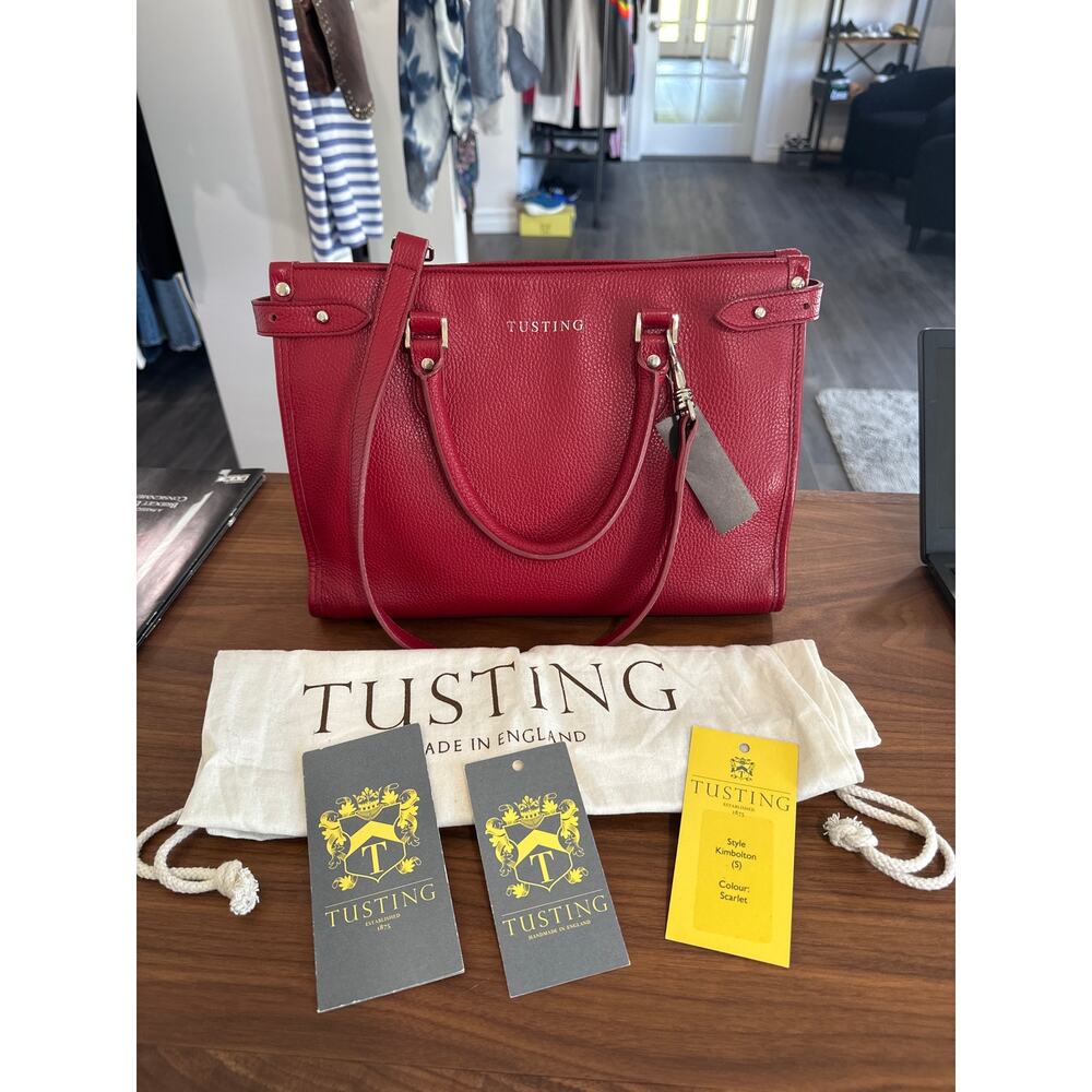 Tusting Kimbolton Leather Top Handle Crossbody Purse Bag Tote